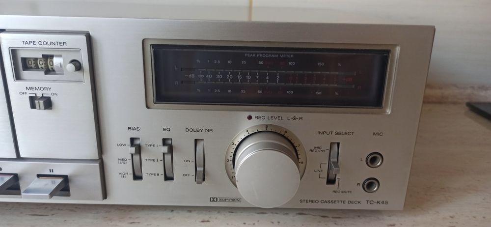 Magnetofon Sony TC-K45 + Amplituner Unitra Tosca 303