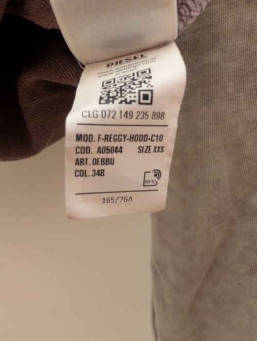 Bluza z kapturem (hoodie) damska Diesel