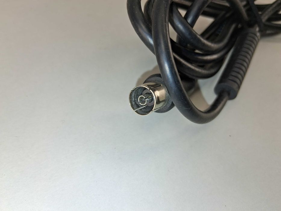 N250 Kabel Antenowy TV Koncentryczny Wtyk Męski Żeński Czarny RTV