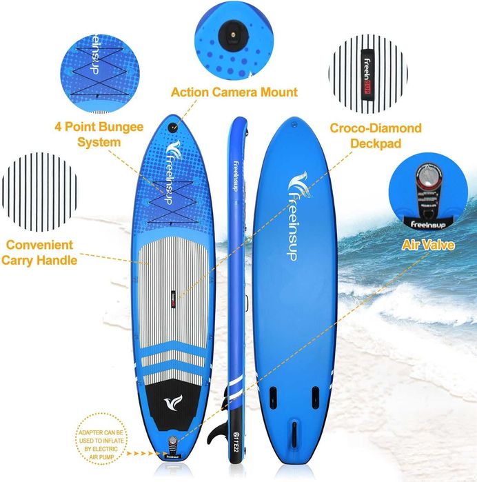 Deska SUP FREEIN nadmuchiwana z akcesoriami do wiosłowania
