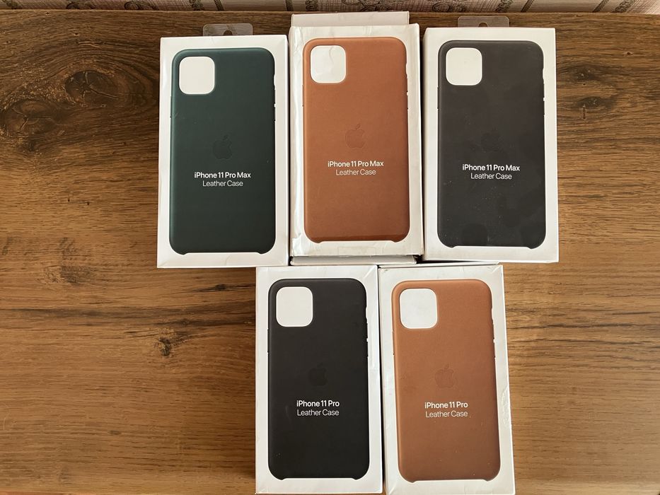 Оригинальный кожаный чехол Apple Leather Case iPhone 11 Pro Max