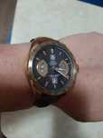 Часы-хроногроф Tag Heuer Grand Carrera Calibre 17 Quartz Brown-Gold-Br