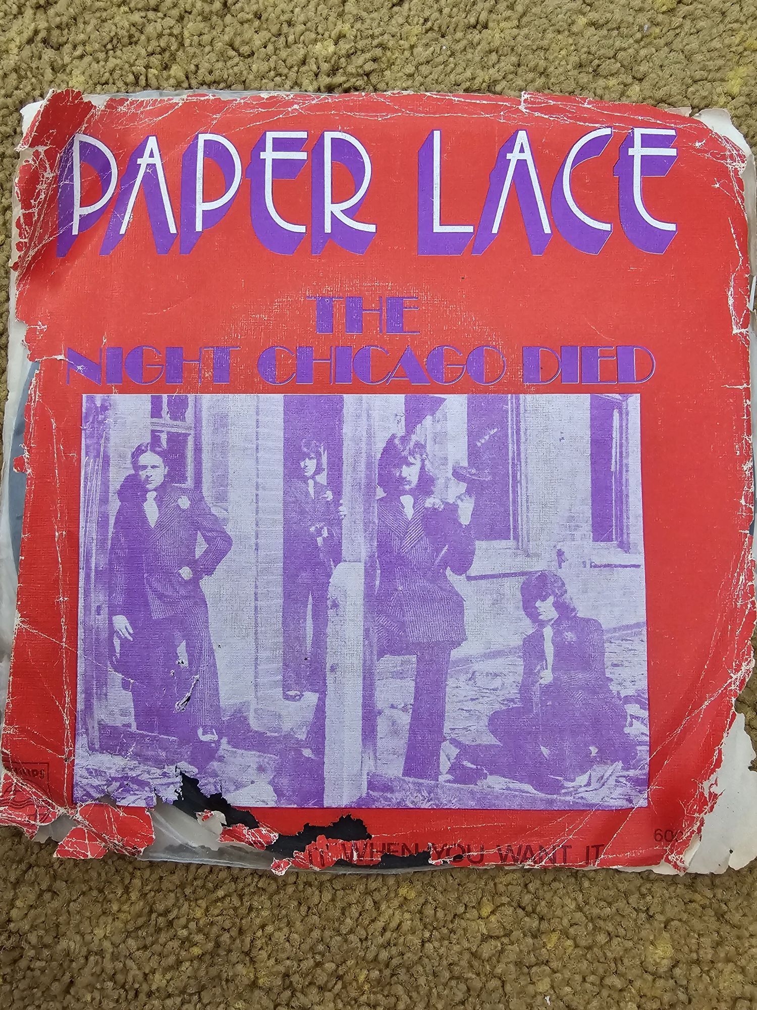 Disco vinil 7" Paper Lace