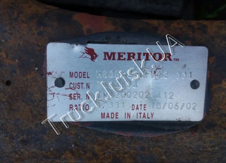 Задній міст,Редуктор,Чулок,Івеко,Iveco Cargo 120E21 Meritor MS08125