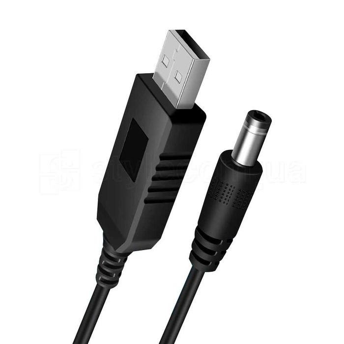 Кабель для роутера USB-DC 9/12V black