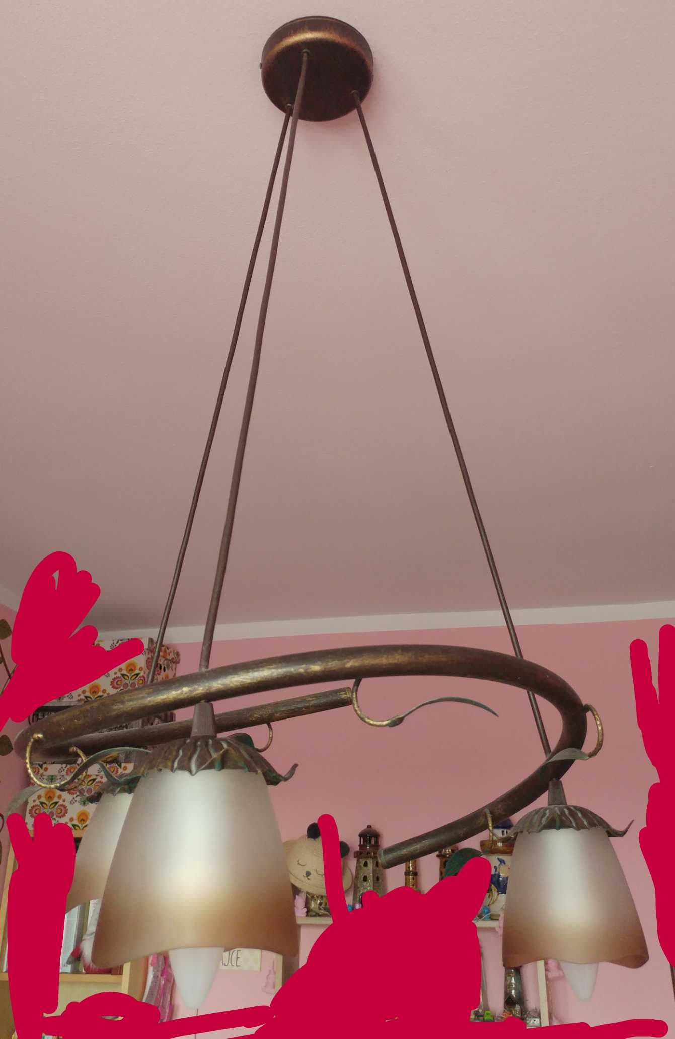 Lampa żyrandol w stylu vintage na prezent