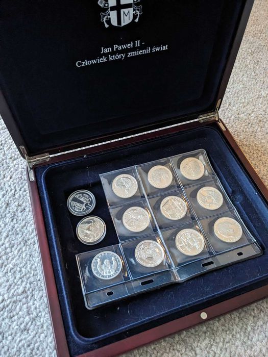 Papież Jan Paweł II Człowiek który zmienił świat srebrne medale