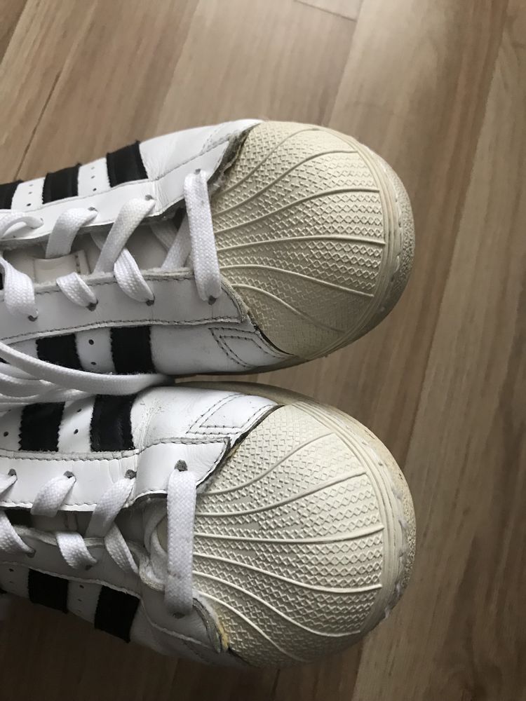 buty adidas superstar białe