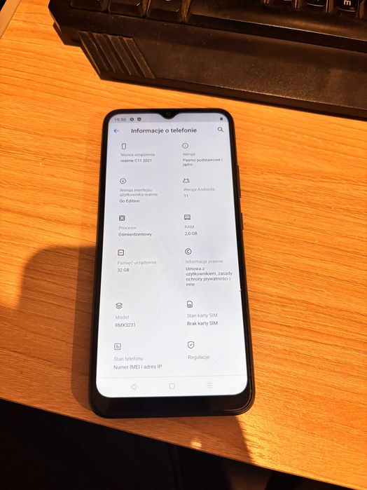 telefon smratphone REALME C11 2/32 GB niebieski