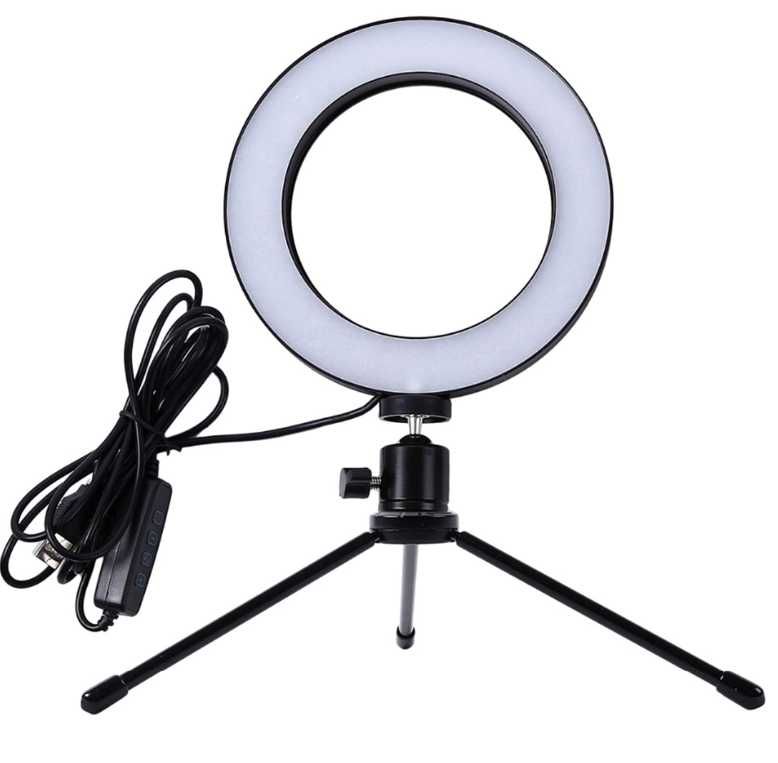 Lampa pierścieniowa selfie LED ring tripod makijaż