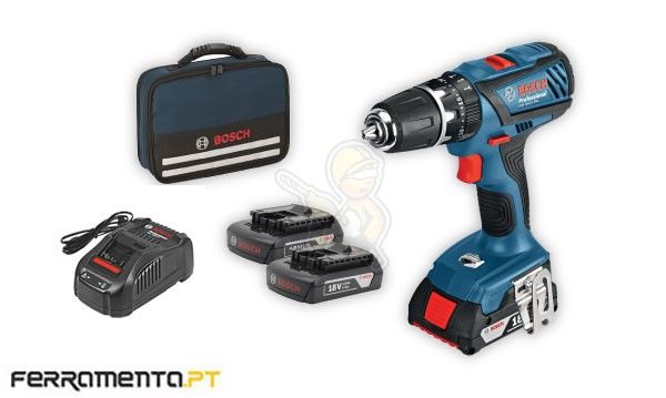 Berbequim c/ Percussão Bosch GSB 18-2-LI Professional