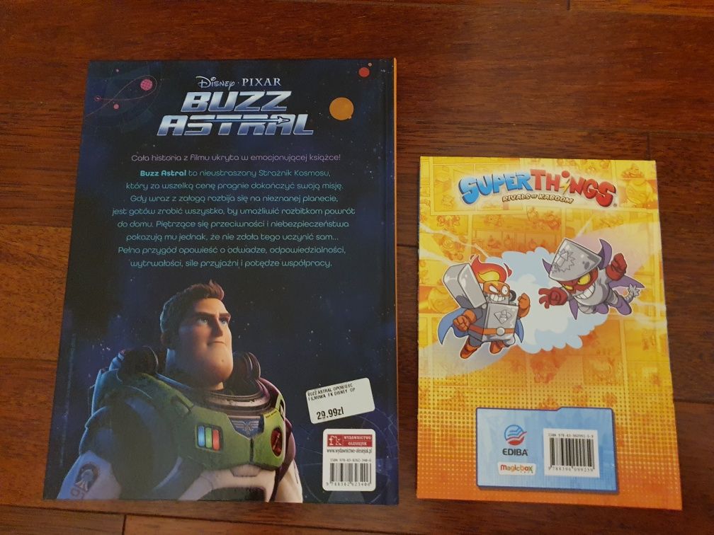 ksiażka Buzz Astral i komiks Super Things 2
