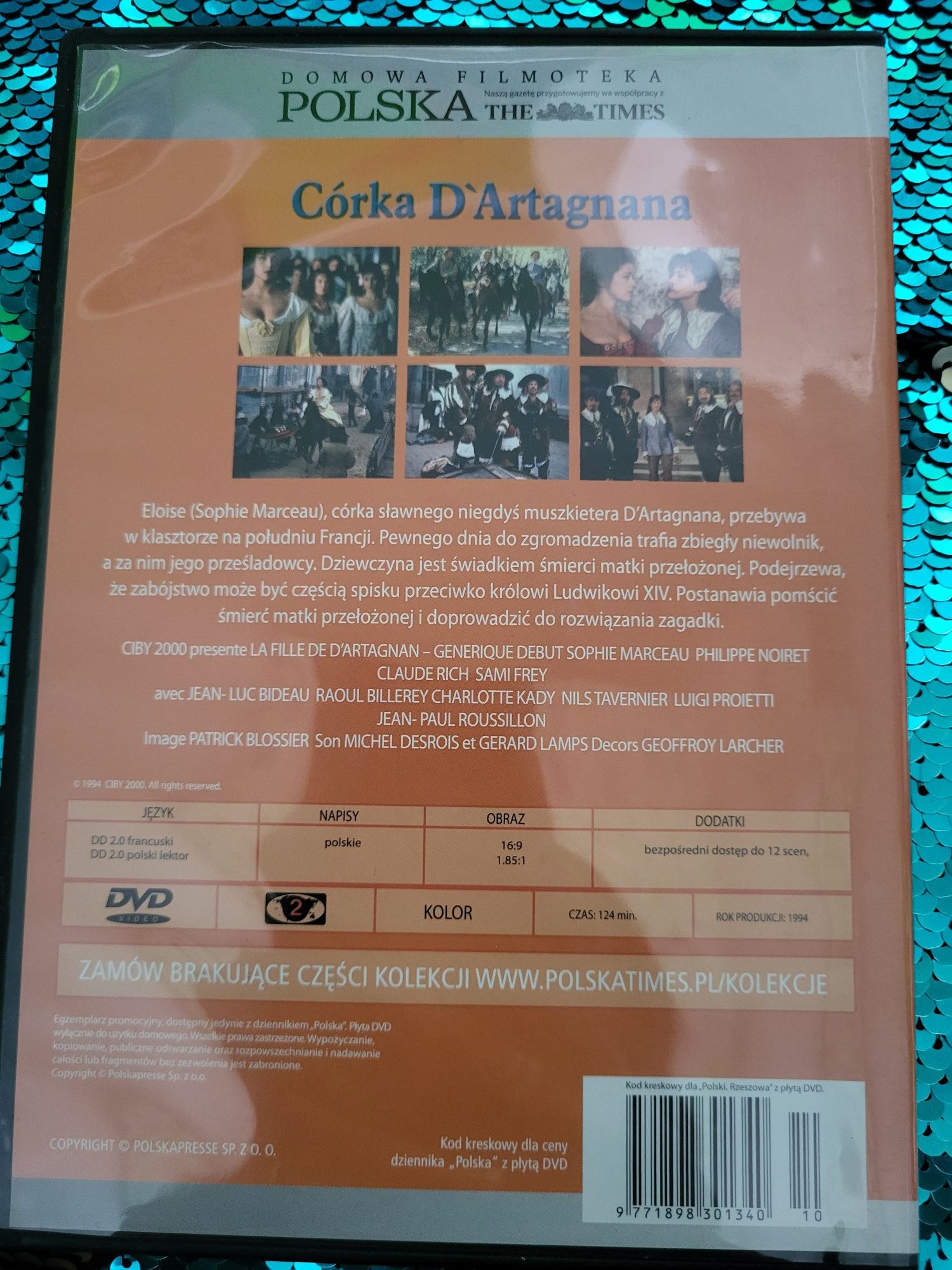 Film na Dvd Córka D'artagnana , S. Marceau, P. Noiret