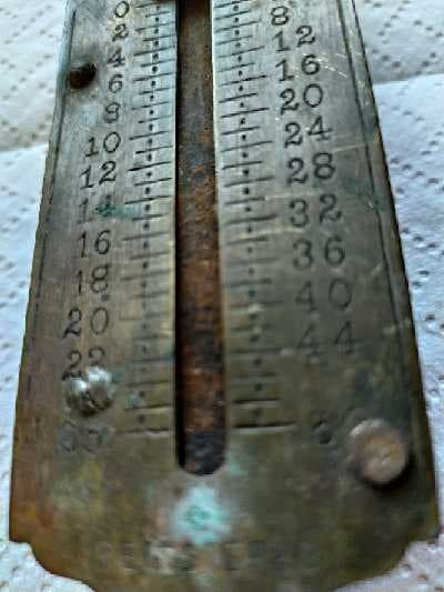 Stara waga sprężynowa Pocket Balance, XIX wiek