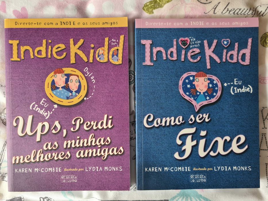 2 livros da coleção juvenil "Indie Kidd"