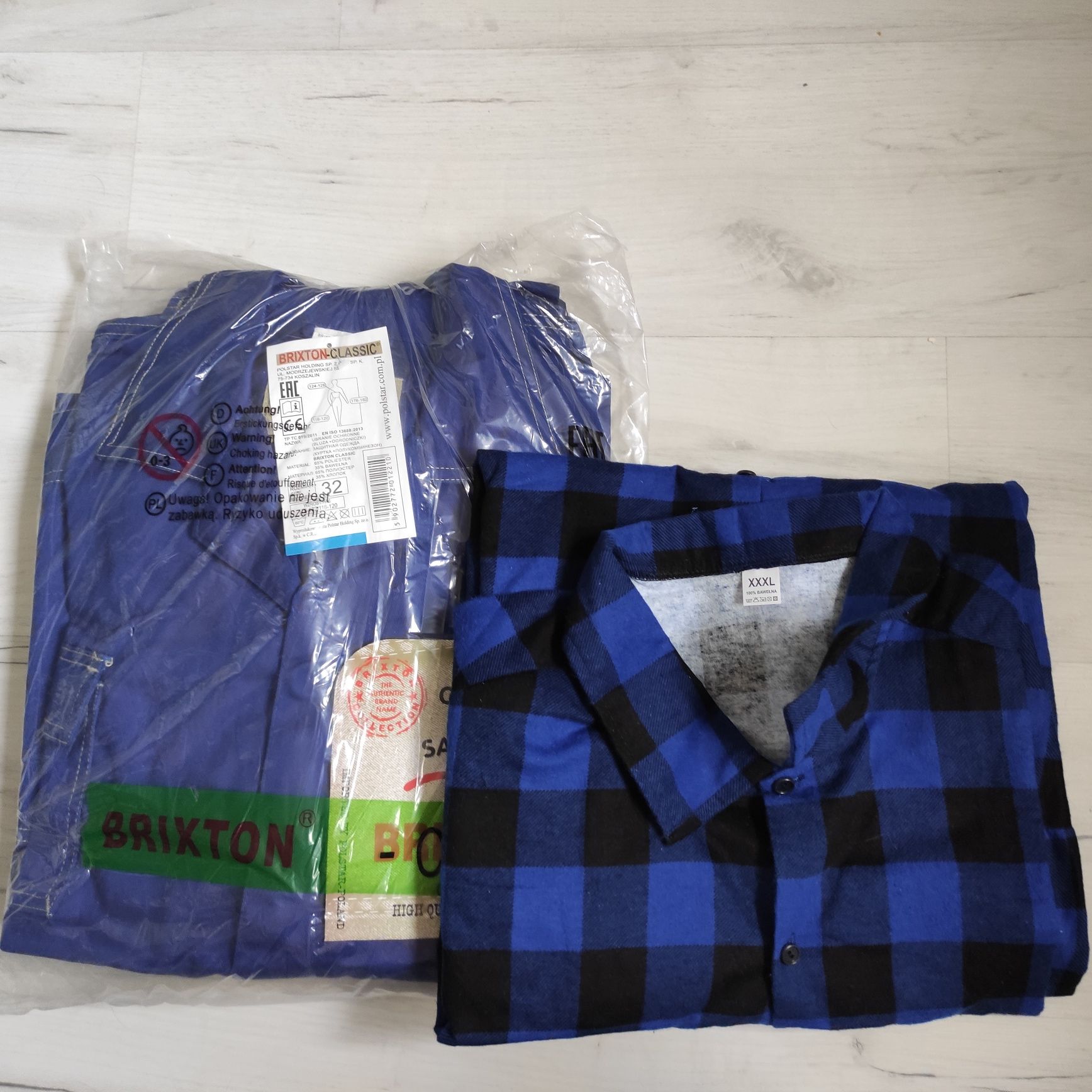 Odzież robocza Brixton Classic bluza+ogrodniczki+ koszula 176-182