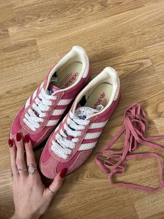 Adidas Gazelle Damskie Różowe Trampki, Rozmiar 39