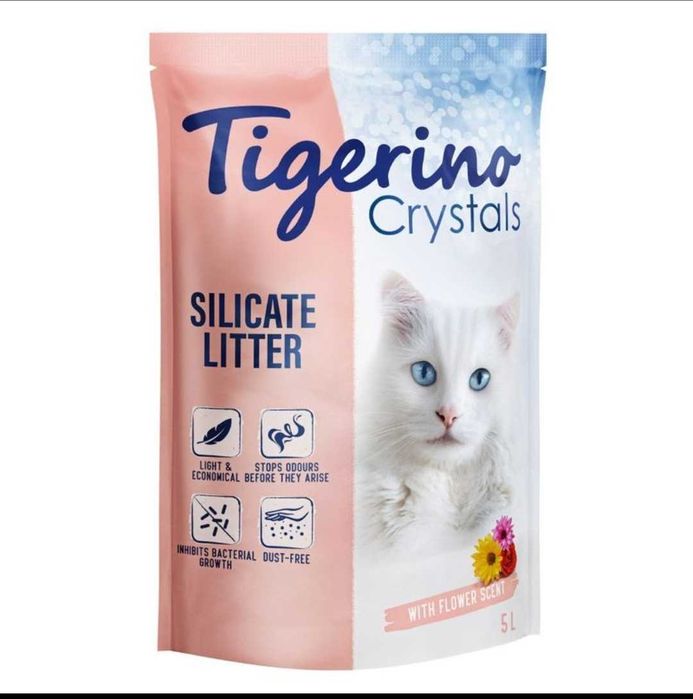 30l - Żwirek silikonowy Tigerino kwiatowy