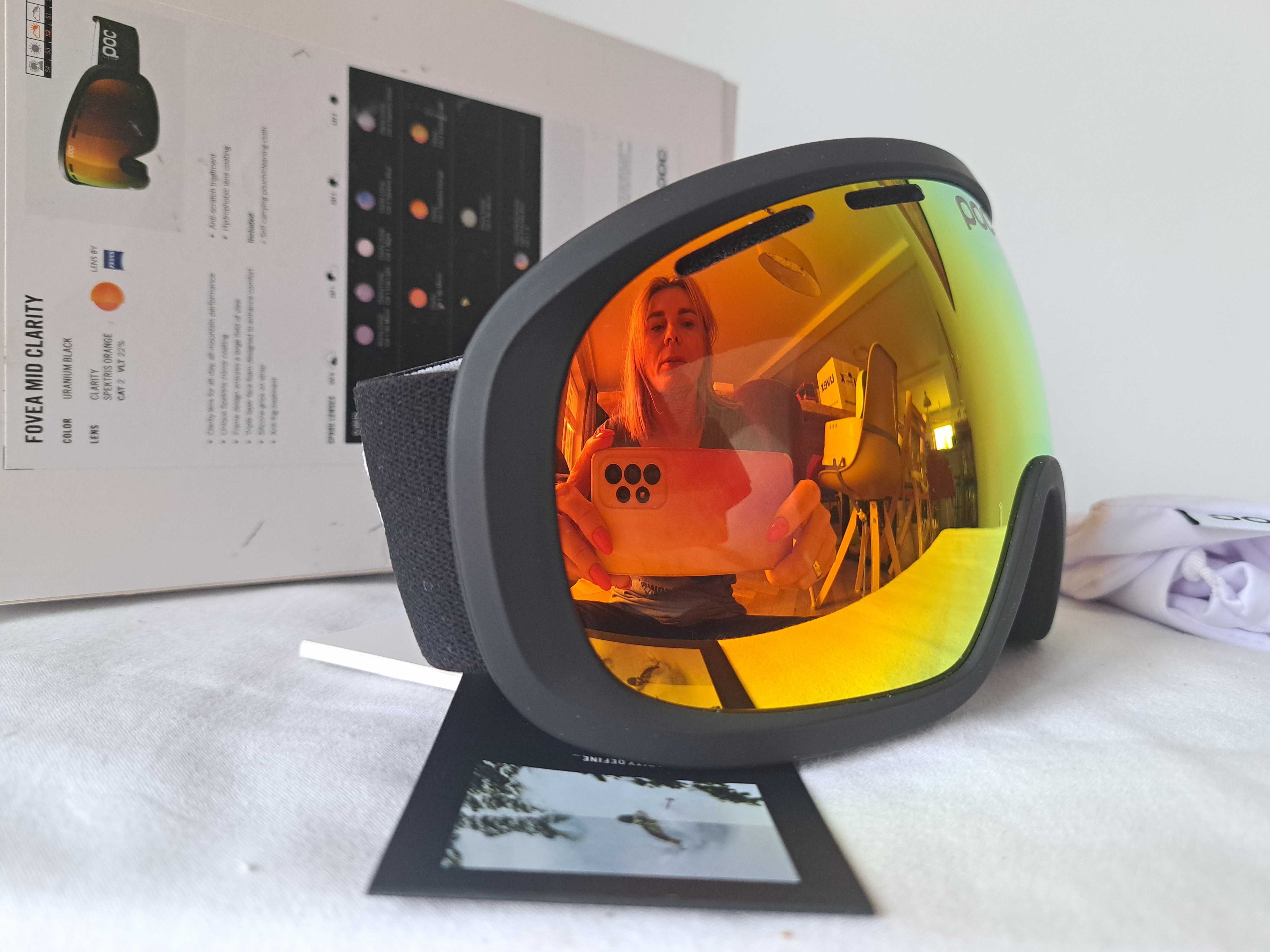 Gogle narciarskie Poc Fovea Mid Clarity Uranium Black S2