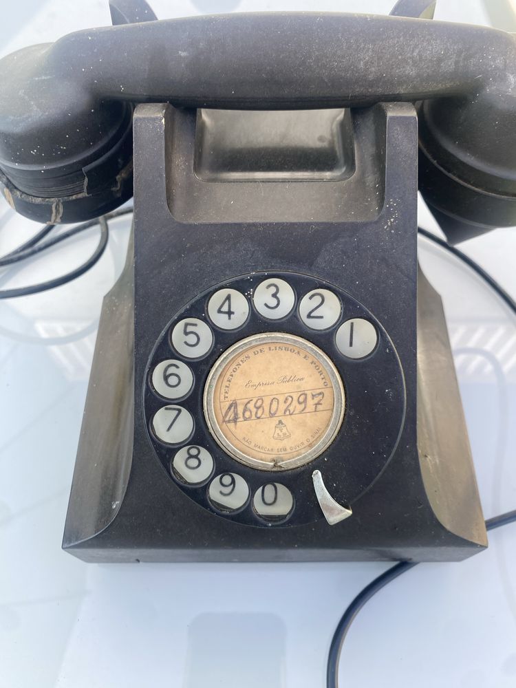 Telefone Antigo 1953 + telefone parede+ telefone madeira+ telefone azu