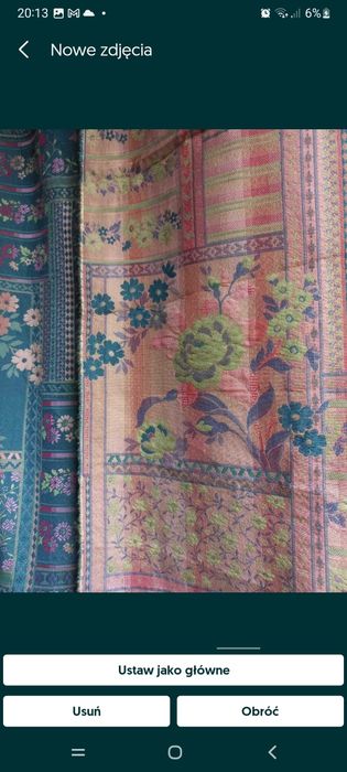 Tkanina obiciowa  zasłonowa grubavzakardowa nowa7mb×140cm