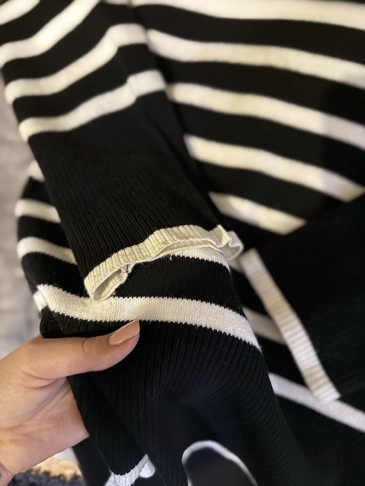 Светр в полоску , подовжений