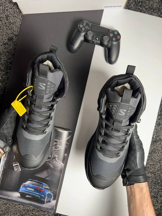 Чоловічі кросівки саломон Salomon Elixir Activ Fur Black Grey [41-46]