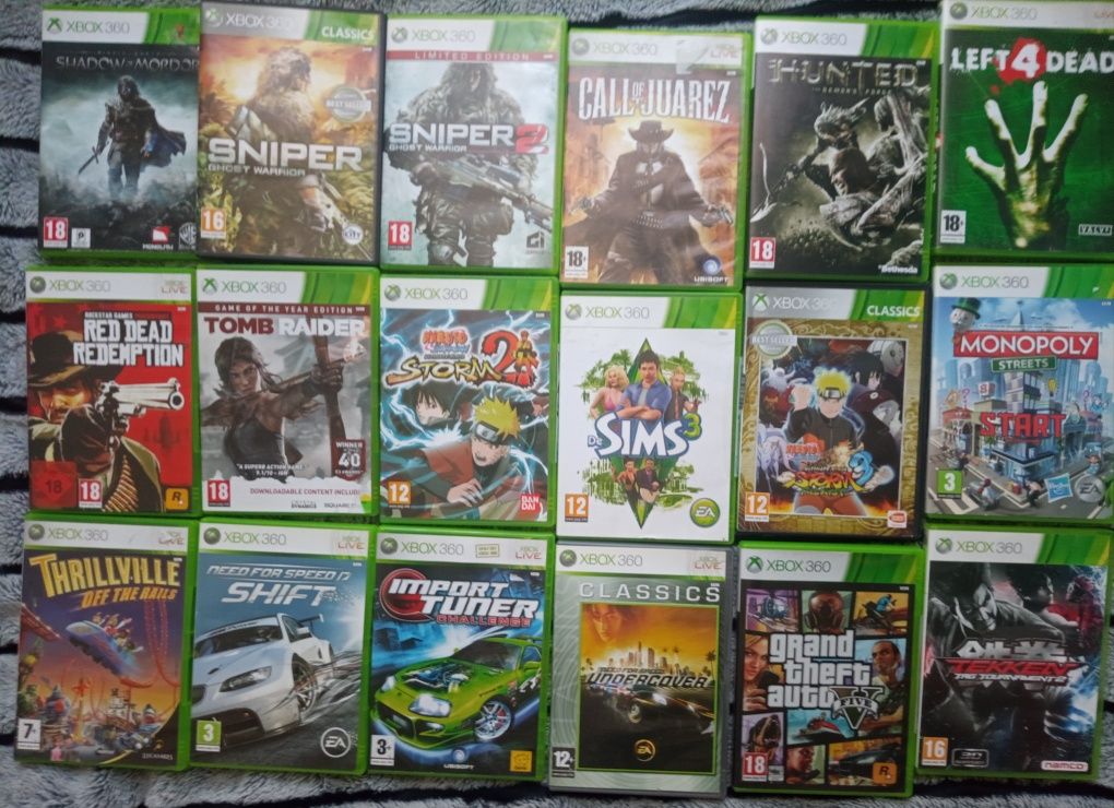Sprzedam gry na konsole Xbox 360