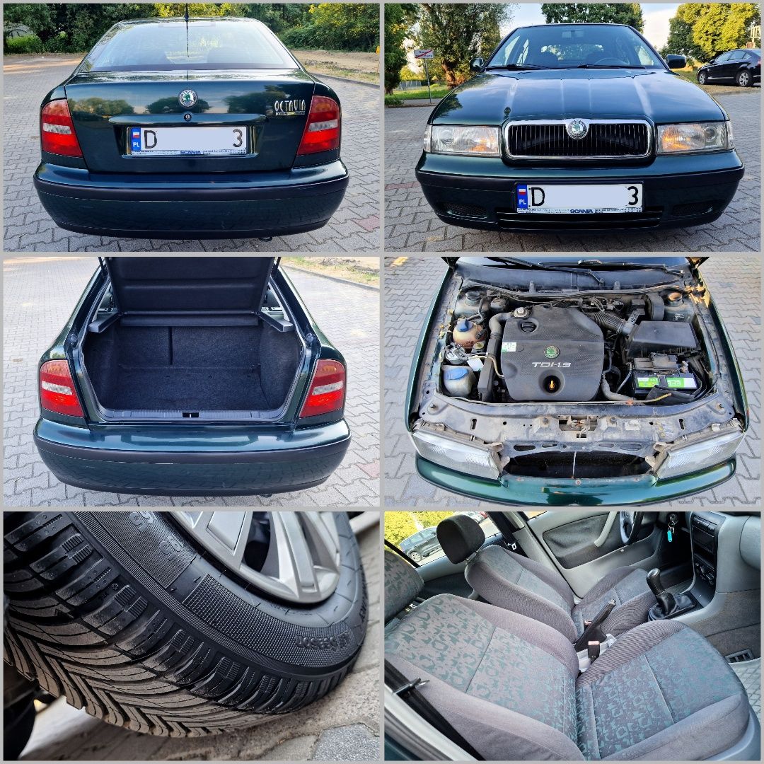 Skoda Octavia 1.9TDI 90KM 256tys Nowy Rozrząd i Opony, Jezdzi jak Nowa