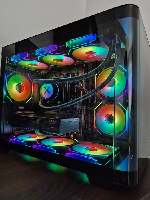 Ryzen 5800X, RX 9060 XT, 48GB RAM, 1TB SSD+HDD • komputer do gier RGB