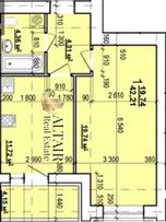 Недорого Документы ЖК МИРА-3 Продам 1К квартиру 43м2 с кладовой GT