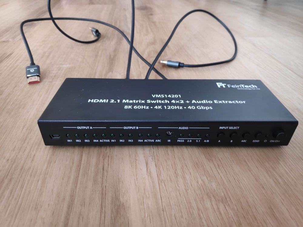 HDMI 2.1 Matrix Switch 4x2