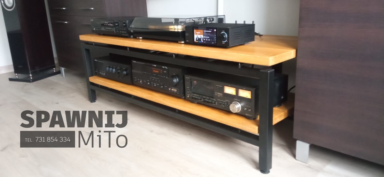 Szafka Rtv, Stolik audio Hi-fi, regał Loft na zamówienie