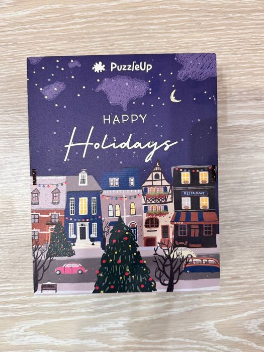 Дерев’яні пазли ручної роботи PuzzleUp – Happy Holidays (388+ деталей)