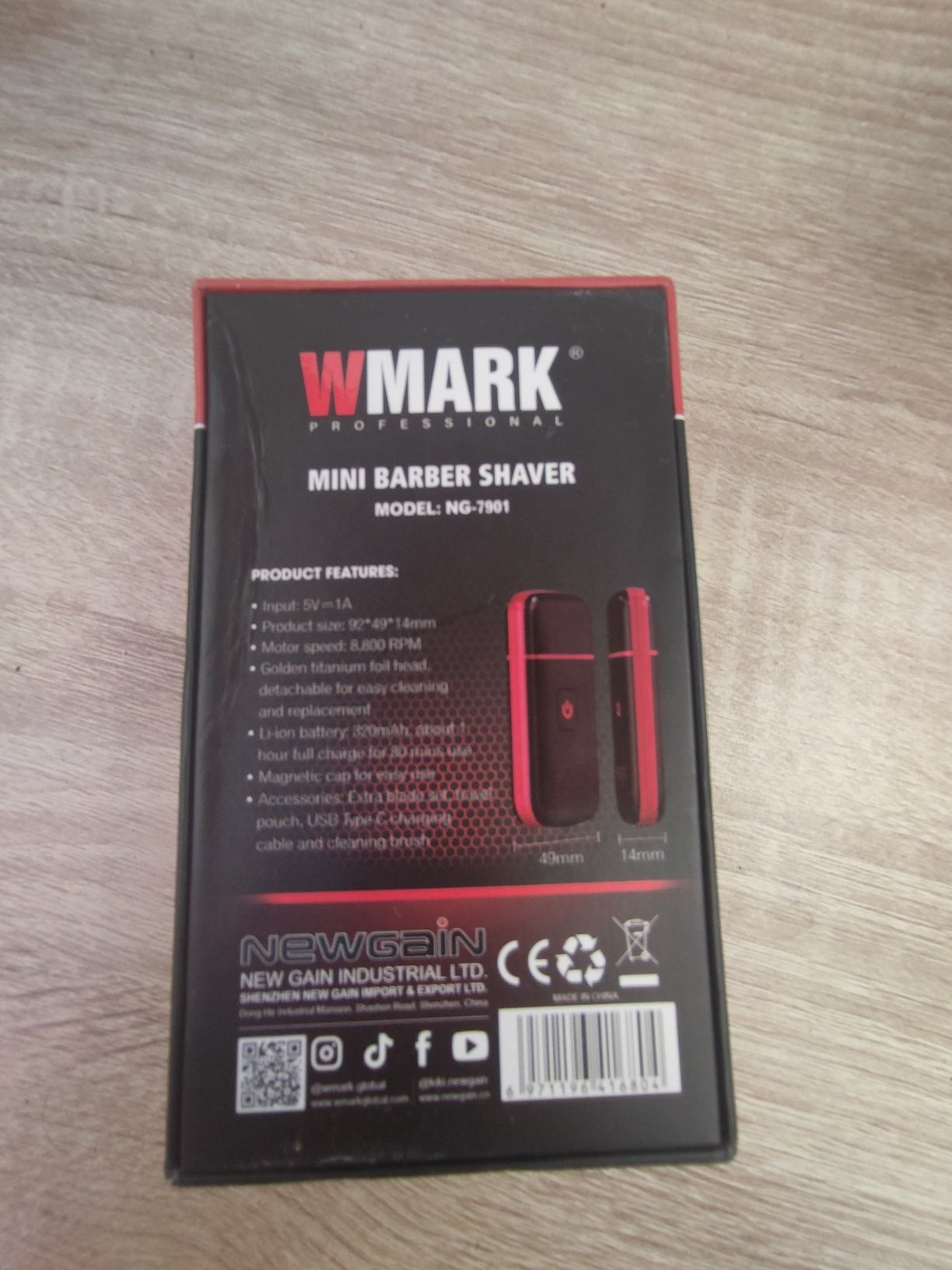 WMARK Mini Barber Shaver NG-7901