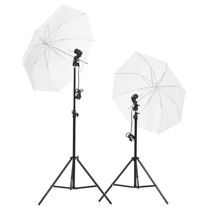 Vidaxl Fotograficzny Zestaw Studyjny Z Lampami I Tłem