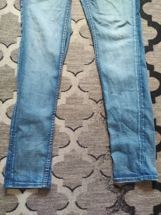 Spodnie ciążowe jeansy skiny rurki elastyczne jak legginsy H&M