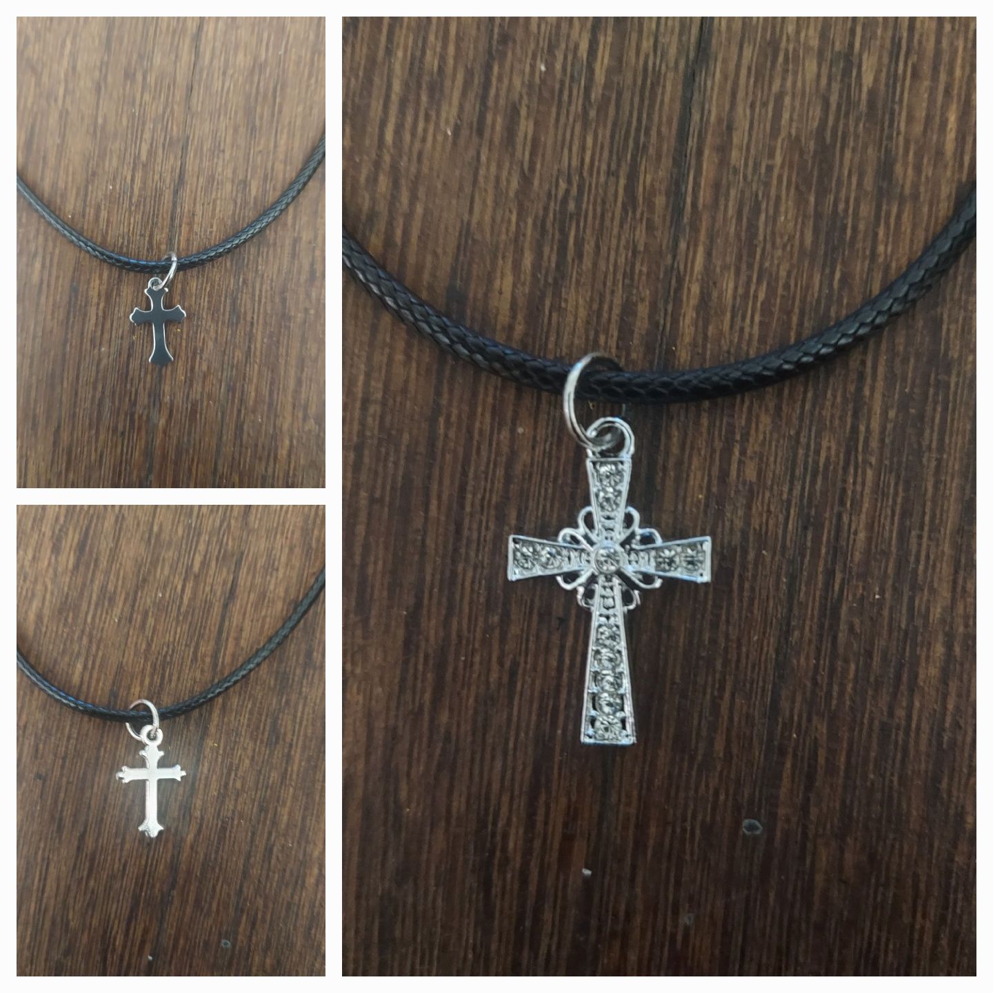 3 colares crucifixo