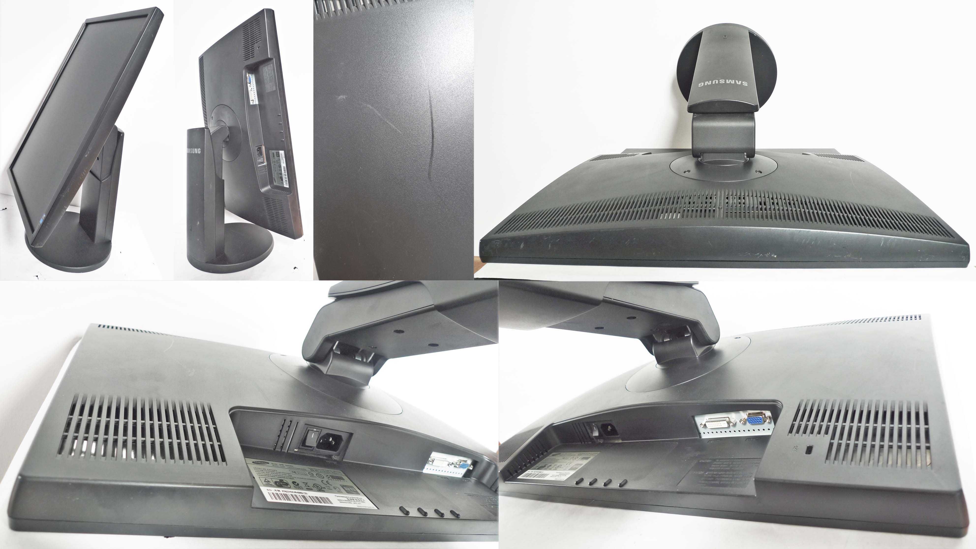 Samsung SyncMaster 24" 5ms 50000:1 Has Pivot Swivel Tilt VGA DVI kable