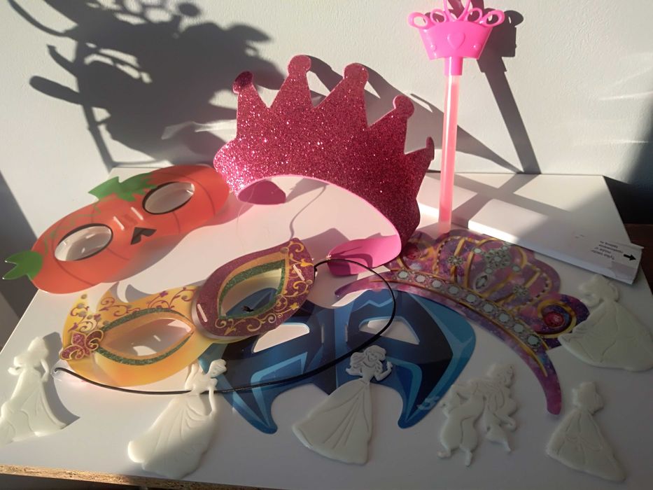 Zestaw na party korona, okulary fluoroscencyjne