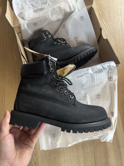 Ботинки Timberland black 37(23,5см) натуральне хутро