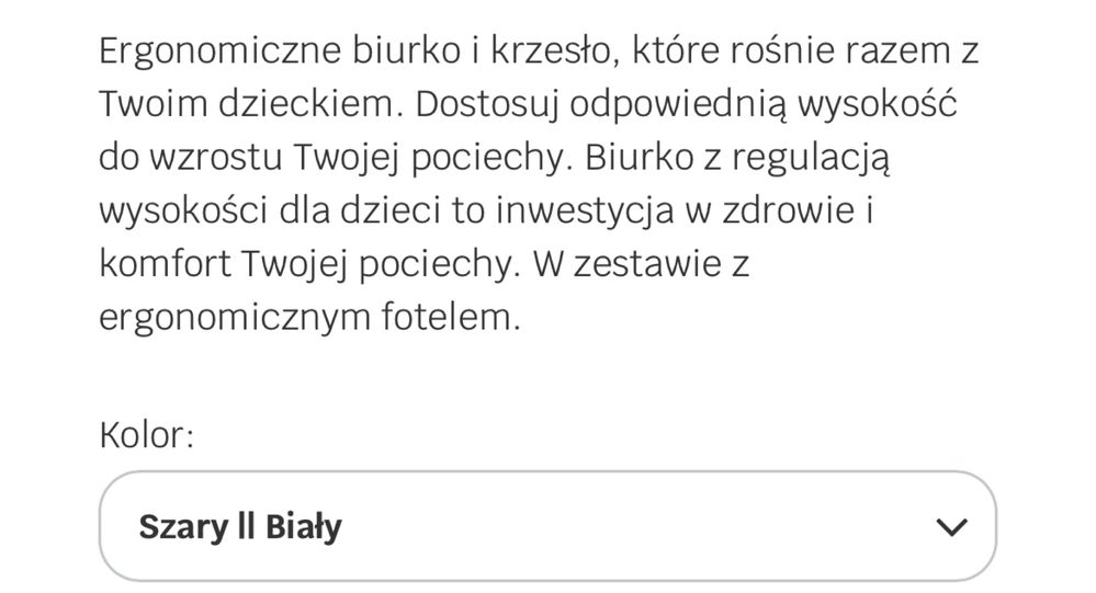 Biurko dla dziecka