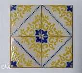 Painel de azulejo em cerâmica polícromia do séc XIX