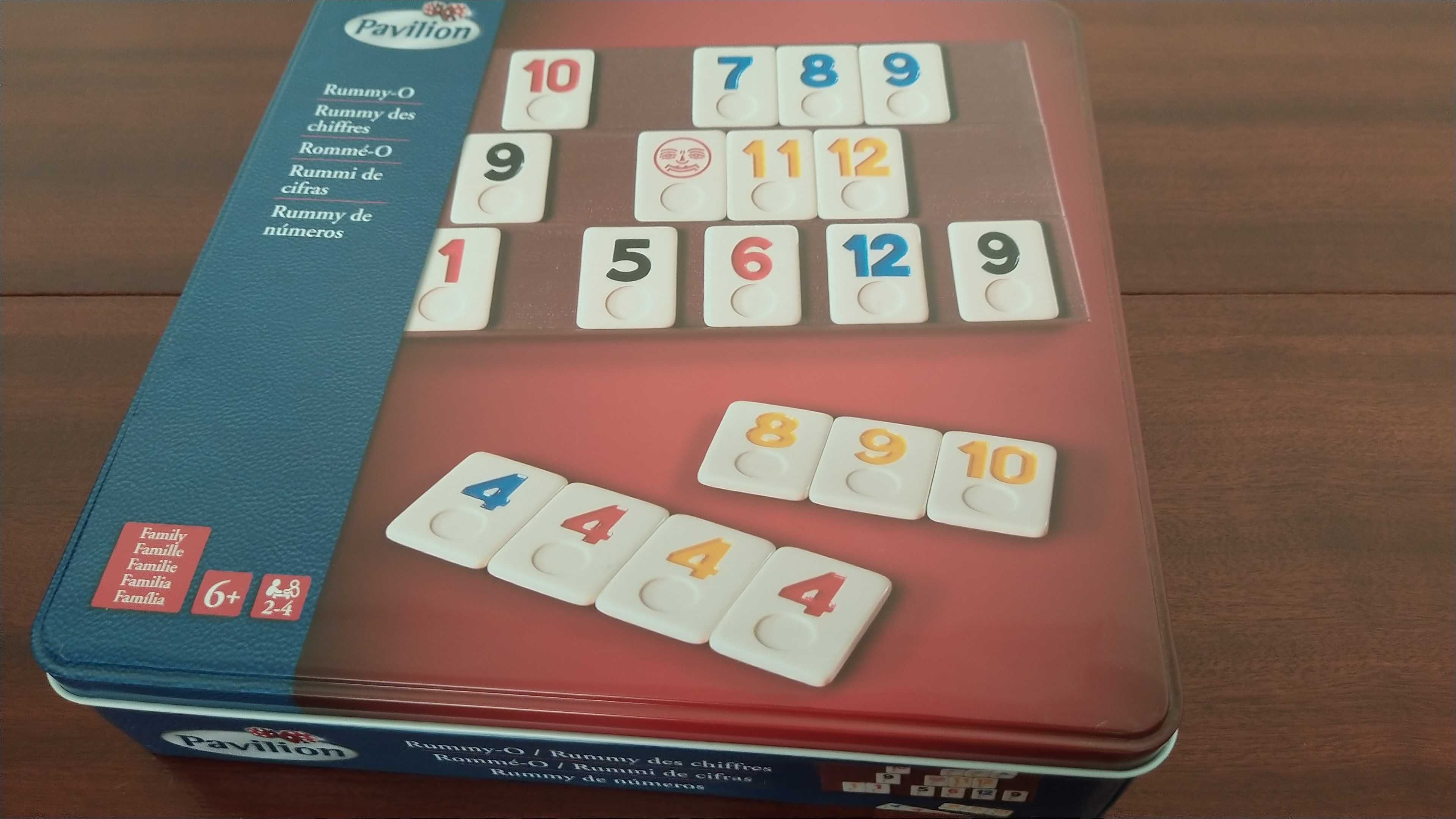 Jogo Rummy caixa metálica
