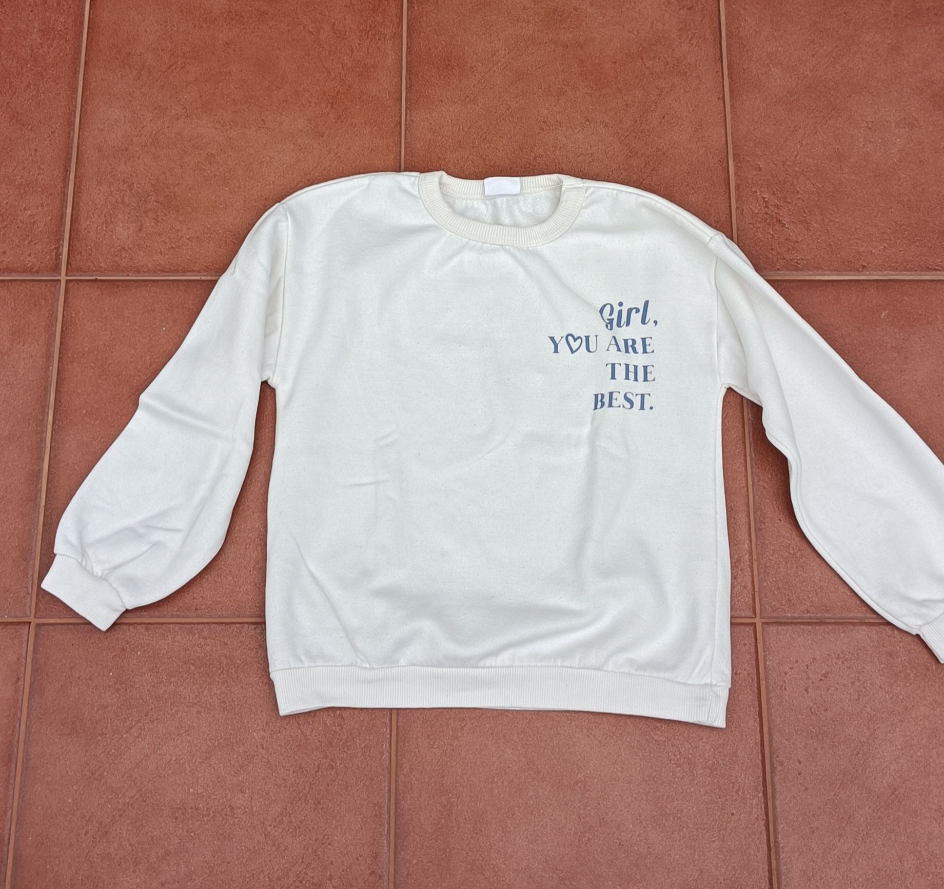 Sweatshirt com frase