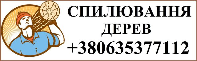 Спилювання дерев. Обрізка та формування кущів і дерев. Благоустрій.