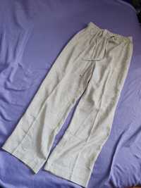 Spodnie z szerokimi nogawkami lniane