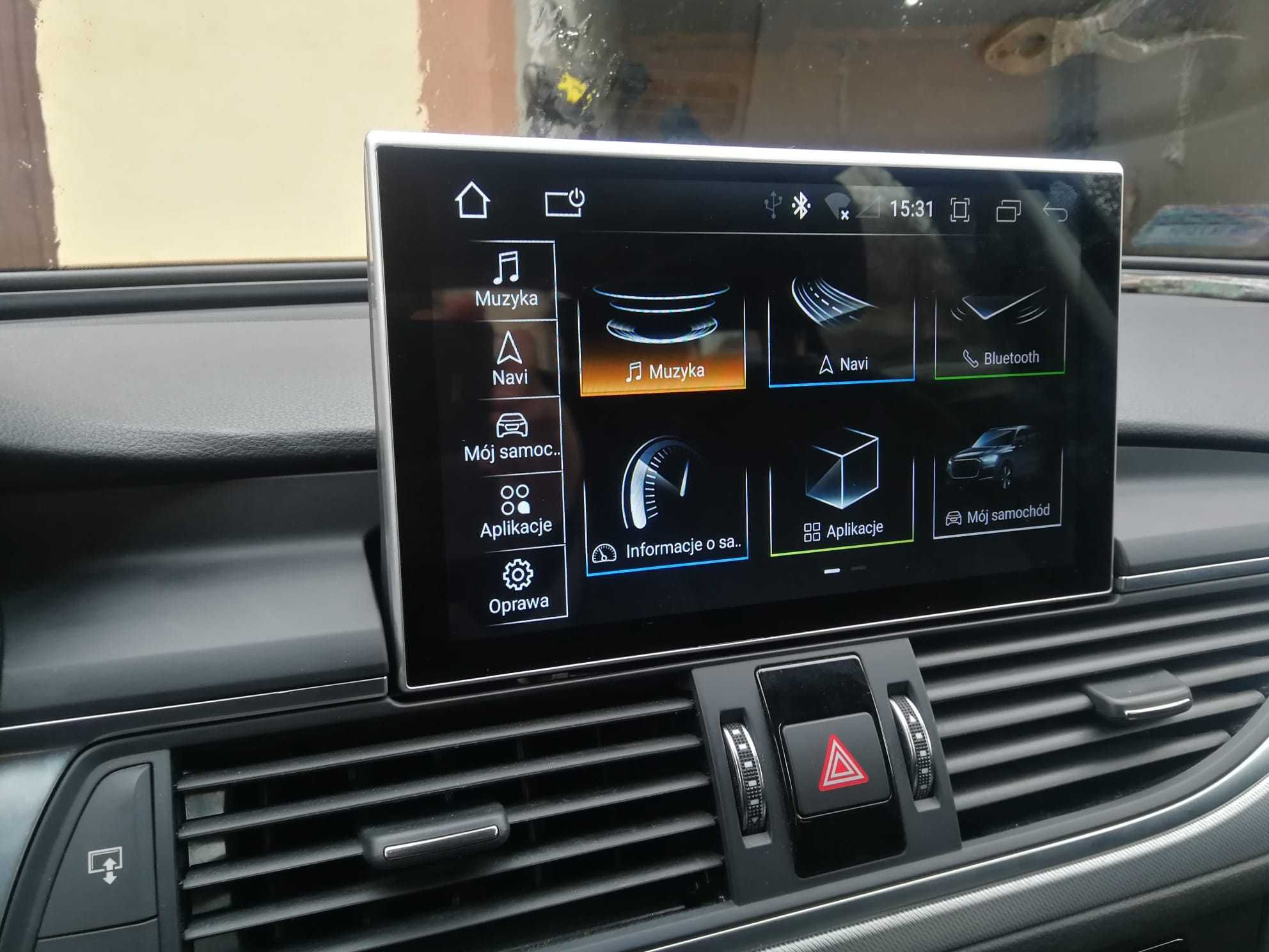 Polskie menu KAMERA mapy Android Auto Carplay Audi VW Nissan Kia