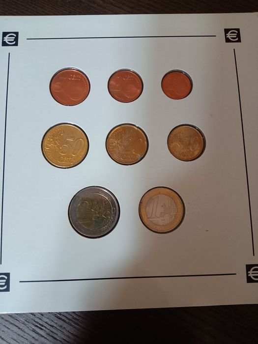 As primeiras moedas correntes do Euro Países Baixos Colecções Philae