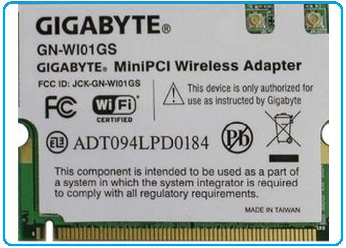 Giga-byte GN-WI01GS Mini PCI wi-fi для ноутбука
